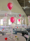 2 double stuffed with 2 balloons on tulle